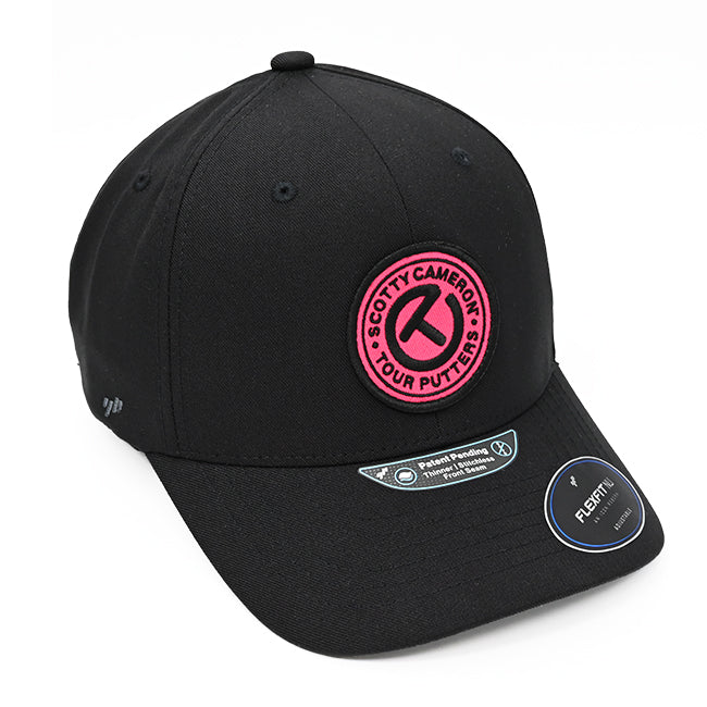 スコッティキャメロン Circle T パッチ スナップバック キャップ ブラック / ピンク フリーサイズ Scotty Cameron キャメロン  サークルT Cap フレックスフィット – ゴルフホリックス