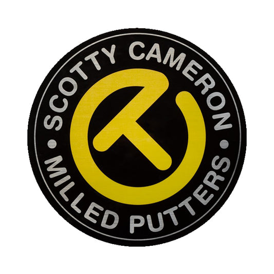 スコッティキャメロン ラージ サークルT ステッカー ネオンイエロー/ ブラック 103242 Scotty Cameron Large Circle T STICKER