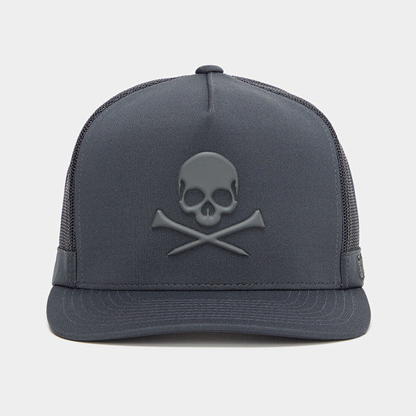 ジーフォア G FORE スカル アンド ティ モノクロ メッシュ スナップバック キャップ チャコール ゴルフ G4 ジーフォー SKULL&T'S CAP