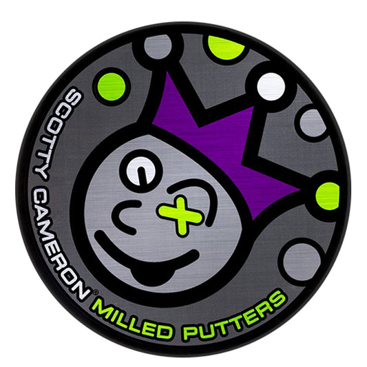 スコッティキャメロン ジャックポットジョニー ステッカー グレー 102923 Scotty Cameron Jackpot Johnny STICKER Gray / Purple / Lime