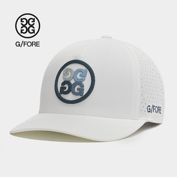 ジーフォア G FORE グラデーション サークル ジー スナップバック キャップ スノー ホワイト リップストップ G4 ジーフォー Circle G's CAP SNOW G4AF23H145