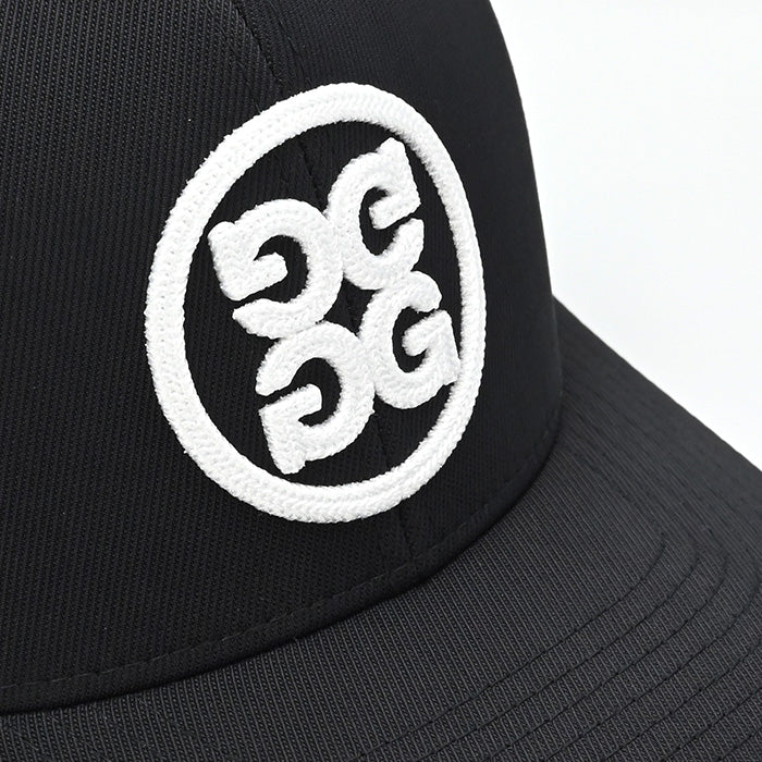 ジーフォア G FORE サークル ジー スナップバック キャップ オニキス ブラック ストレッチ ツイル ゴルフ G4 ジーフォー Circle G's TRUCKER CAP ONYX G4AF22H39