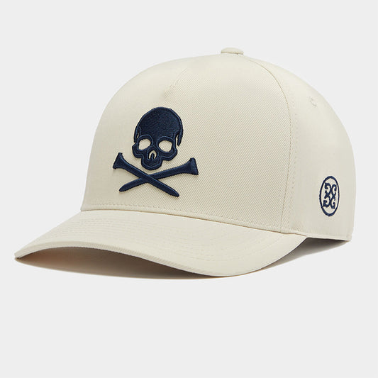 ジーフォア G FORE スカル アンド ティ スナップバック キャップ ストーン ストレッチ ツイル ゴルフ G4 ジーフォー SKULL&T'S TRUCKER CAP Stone G4AF23H71