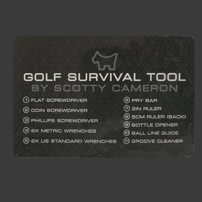 ススコッティキャメロン ゴルフ サバイバル ツール カード SCOTTY CAMERON GOLF SURVIVAL TOOL CARD 105117｜ ゴルフホリックス本店 – ゴルフホリックス