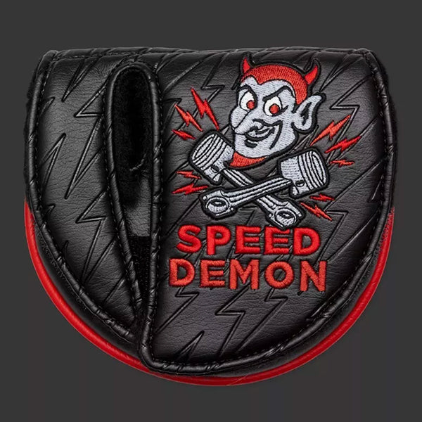 スコッティキャメロン スピードデーモン ミッドラウンド マレット ヘッドカバー ブラック Scotty Cameron SPEED DEMON Mid Round パターカバー