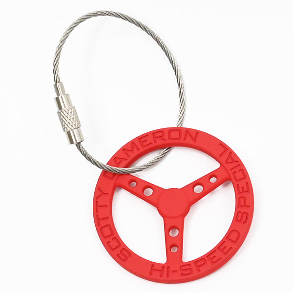 スコッティキャメロン ステアリングホイール ソフトタッチ キーフォグ キーホルダー レッド 限定 Scotty Cameron Steering Wheel Kye Fob Red ハンドル