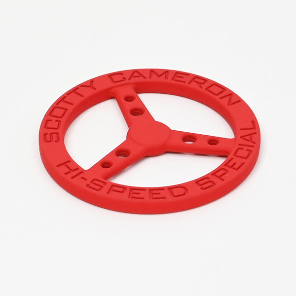 スコッティキャメロン ステアリングホイール ソフトタッチ キーフォグ キーホルダー レッド 限定 Scotty Cameron Steering Wheel Kye Fob Red ハンドル