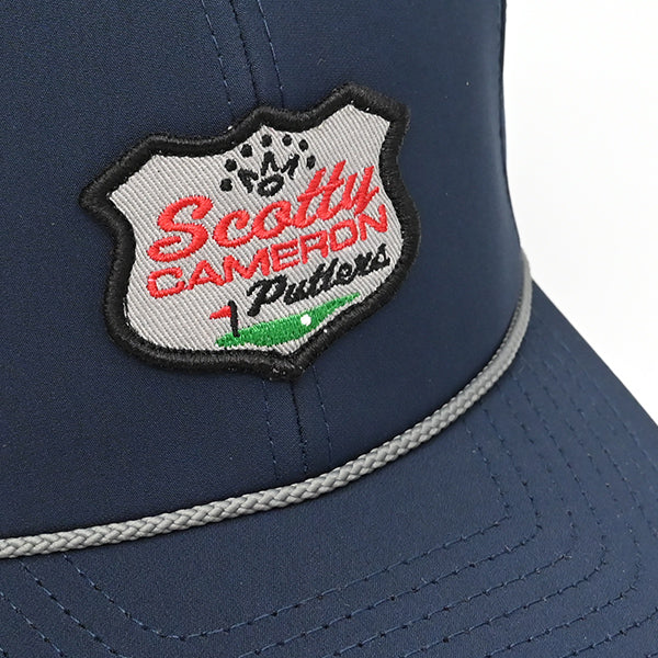 スコッティキャメロン レトロパッチ ロープ キャップ ネイビー フリーサイズ スナップバック Retro Patch Rope CAP Navy 022649 Scotty Cameron キャメロン