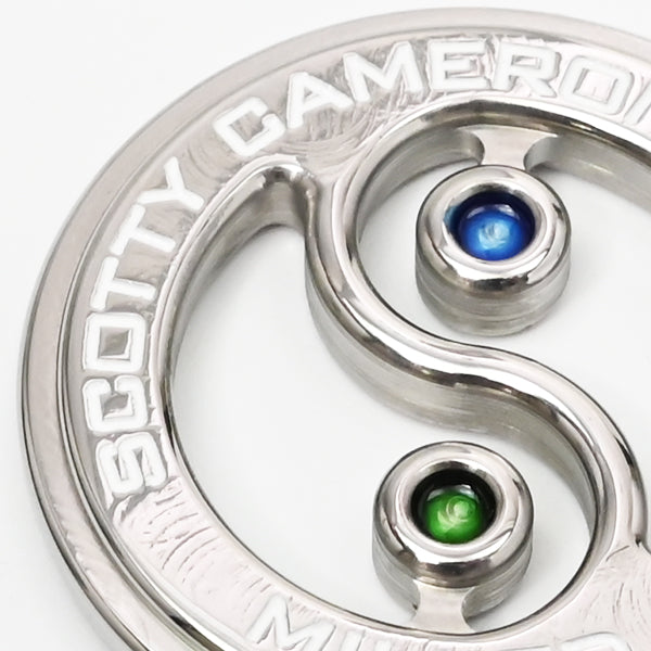 スコッティキャメロン インヤン ラウンド コインマーカー 限定 ブルー グリーン Scotty Cameron Coin Yin / Yang ボールマーカー ステンレス