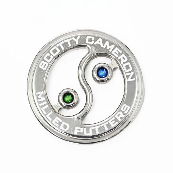 スコッティキャメロン インヤン ラウンド コインマーカー 限定 ブルー グリーン Scotty Cameron Coin Yin / Yang ボールマーカー ステンレス