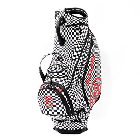 ジーフォア G FORE ツアー キャディバッグ ディストーテッド チェック ツアーバッグ オニキス Distorted Check Tour Bag ONYX G4AS23A21 ゴルフ ジーフォー