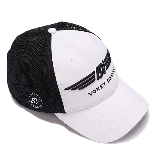 ボーケイ Vokey BV Wings ツアー パフォーマンス フリーサイズ キャップ ホワイト/ブラック BV ウイングス Cap US仕様