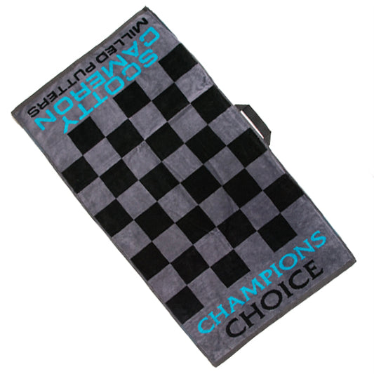 スコッティ キャメロン ラウンドタオル チャンピオンズ チョイス グレー/スコッティブルー 限定 Champions Choice Towel Scotty Cameron