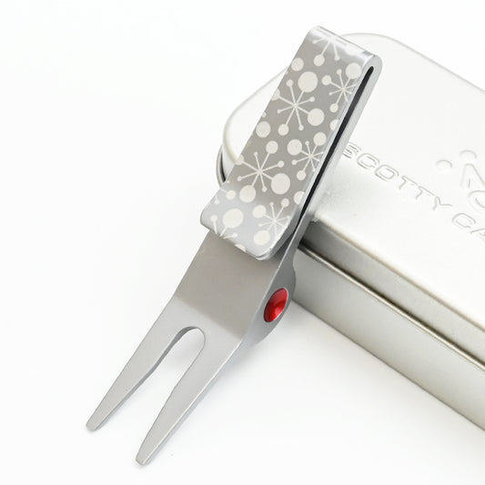 スコッティキャメロン 限定 クリップ ピボットツール ホリデー グリーンフォーク ライトグレー Scotty Cameron Holiday