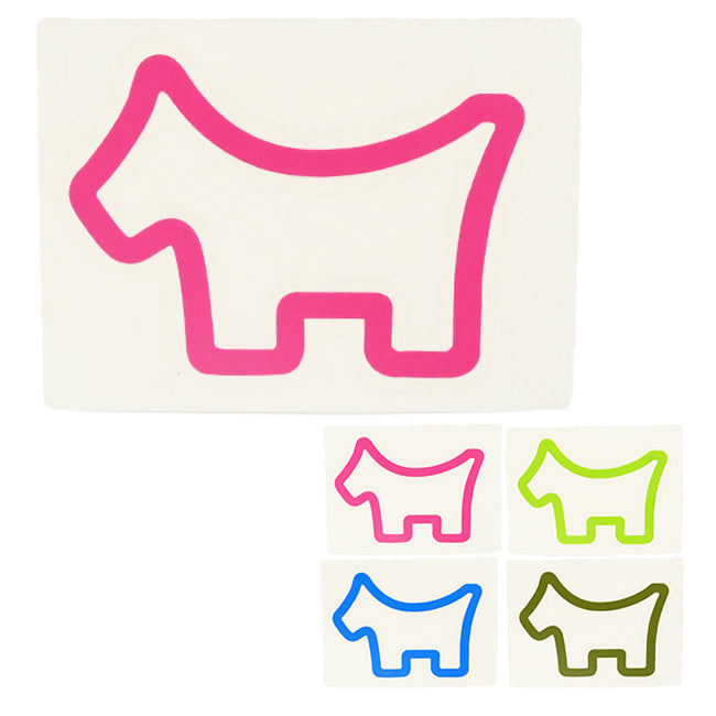 スコッティキャメロン クッキーカッタードッグ ステッカー Scotty Cameron COOKIE CUTTER DOG STICKER Pink / Blue / Lime / Olive スコッティドッグ