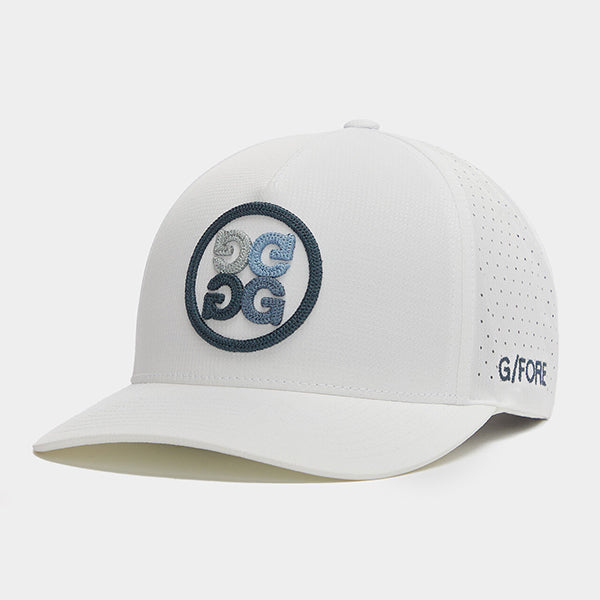 ジーフォア G FORE グラデーション サークル ジー スナップバック キャップ スノー ホワイト リップストップ G4 ジーフォー Circle G's CAP SNOW G4AF23H145