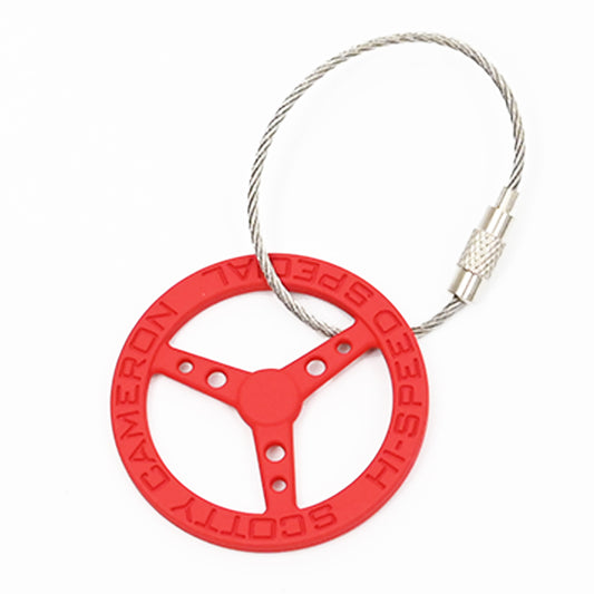 スコッティキャメロン ステアリングホイール ソフトタッチ キーフォグ キーホルダー レッド 限定 Scotty Cameron Steering Wheel Kye Fob Red ハンドル